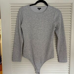 Express Light Gray Body Contour Bodysuit